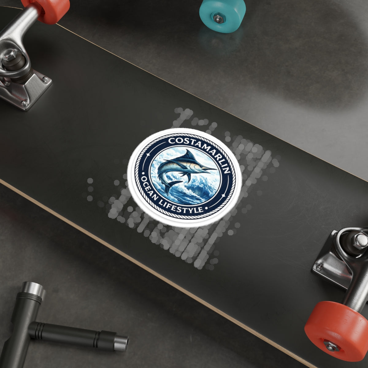 CostaMarlin Ocean Lifestyle Die-Cut Sticker